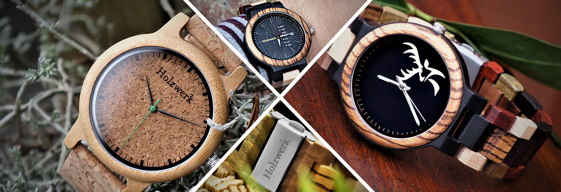 Uhren aus Auswahl große - – Holz Holzwerk - Varianten verschiedene